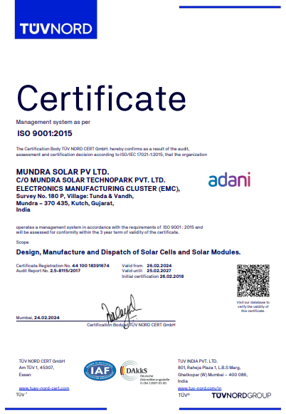 Certificates